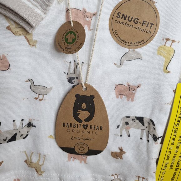 Rabbit + Bear 3 Piece 18M Boy’s Long Sleeve Shirt & Pants & Socks - New - Picture 2 of 5